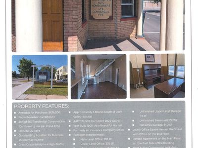 Commercial Office Building & Leased Apartment - 270 N 500 W, Provo, UT