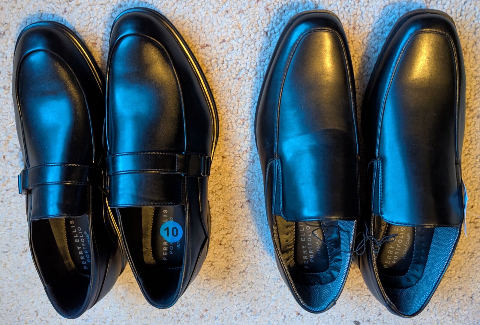 NEW Perry Ellis Portfolio Men's Slip-On Dess Shoes - Size 9.5 & 10 - $25 each