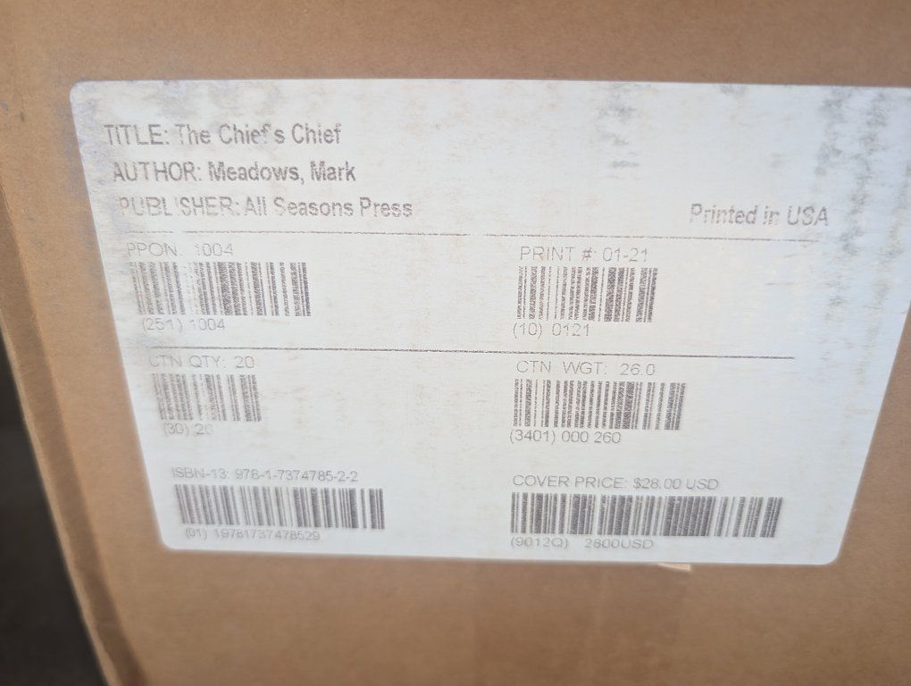 The Chief's Chief by Mark Meadows  - Case of 20 Books