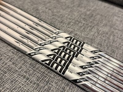 TT AMT Black S300 Stiff Iron Shaft Set 5-PW 6pc - 0.355T Taper Tip Pulls