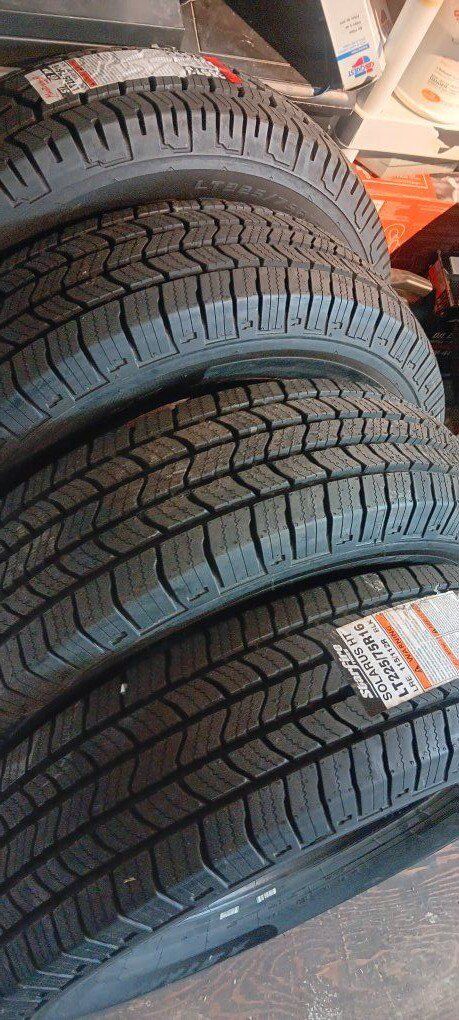 4 New 225/75r16 Range E
