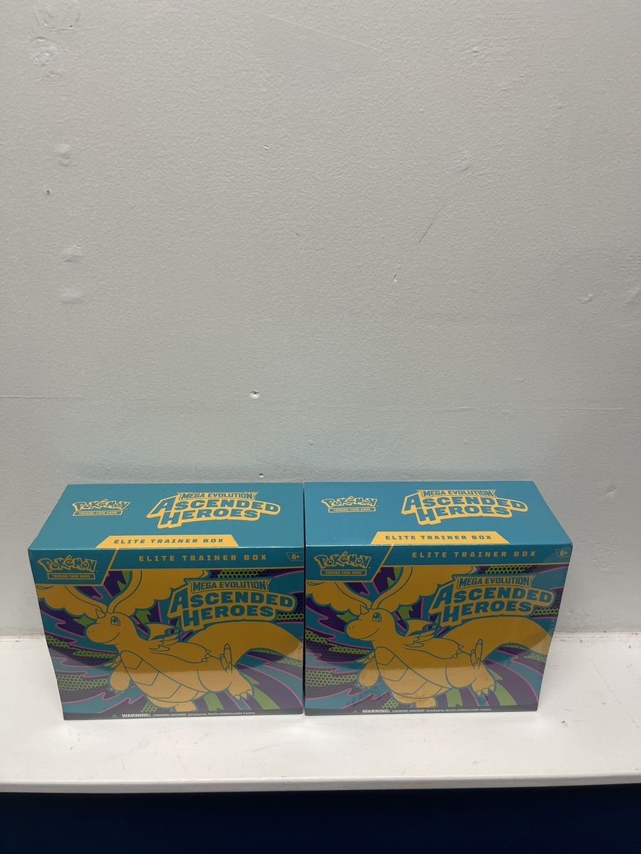 Pokemon TCG Mega Evolution Ascended Heroes Elite Trainer Box - 2 Sealed Boxes