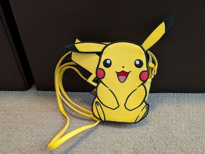 Pokemon Pikachu Yellow Crossbody Bag Purse
