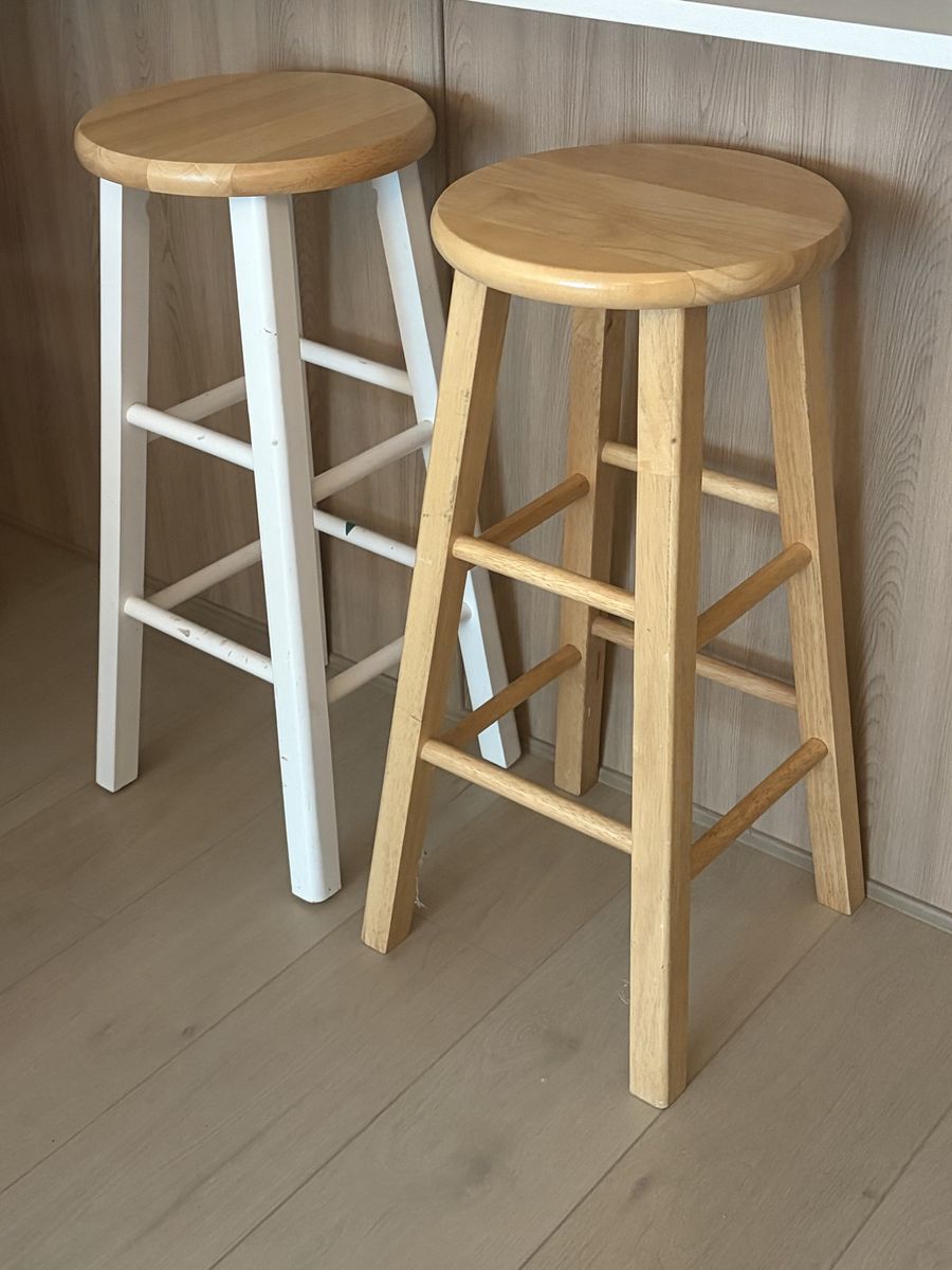 Pair of Wooden Bar Stools