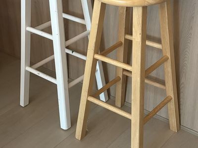 Pair of Wooden Bar Stools