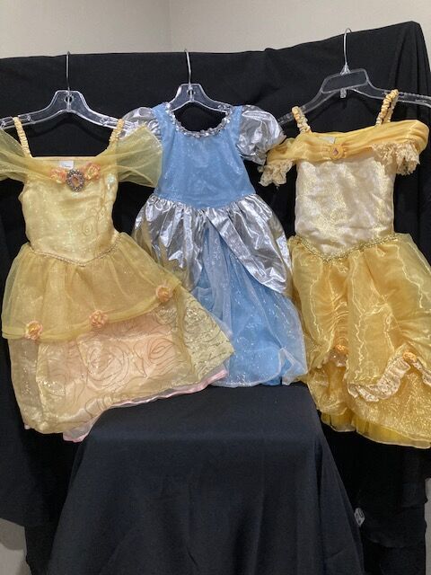 CHILD Size 4 Set...DISNEY STORE  Princess BELLE and CINDERELLA SET  $20 Each
