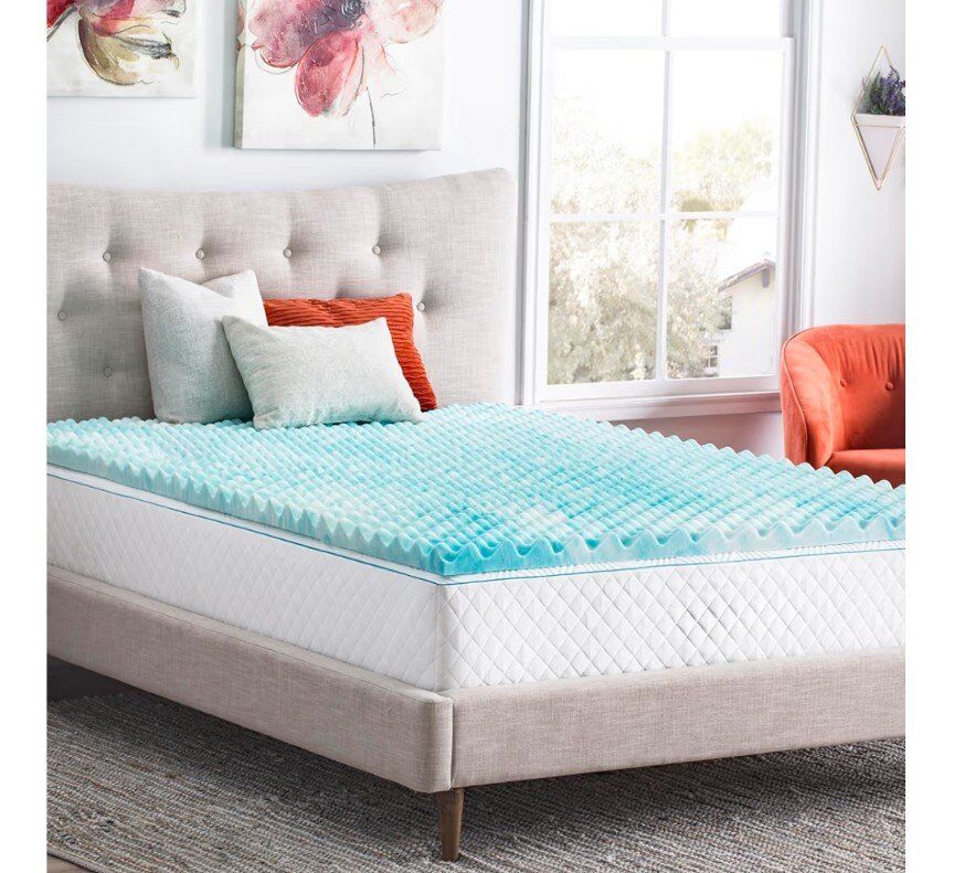 Linenspa 3" Cal King Memory Foam Mattress Topper