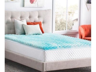 Linenspa 3" Cal King Memory Foam Mattress Topper