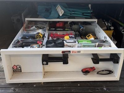 Sliding tool box Jobox StorAll Steel Drawer Unit Truck Bed Storage