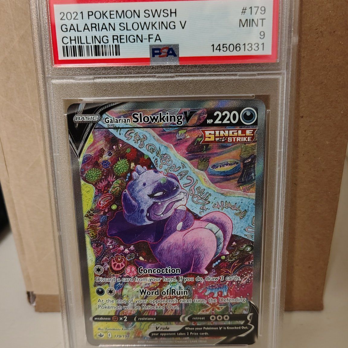 Pokémon PSA 9 Galarian Slowking Alt Pokemon Card