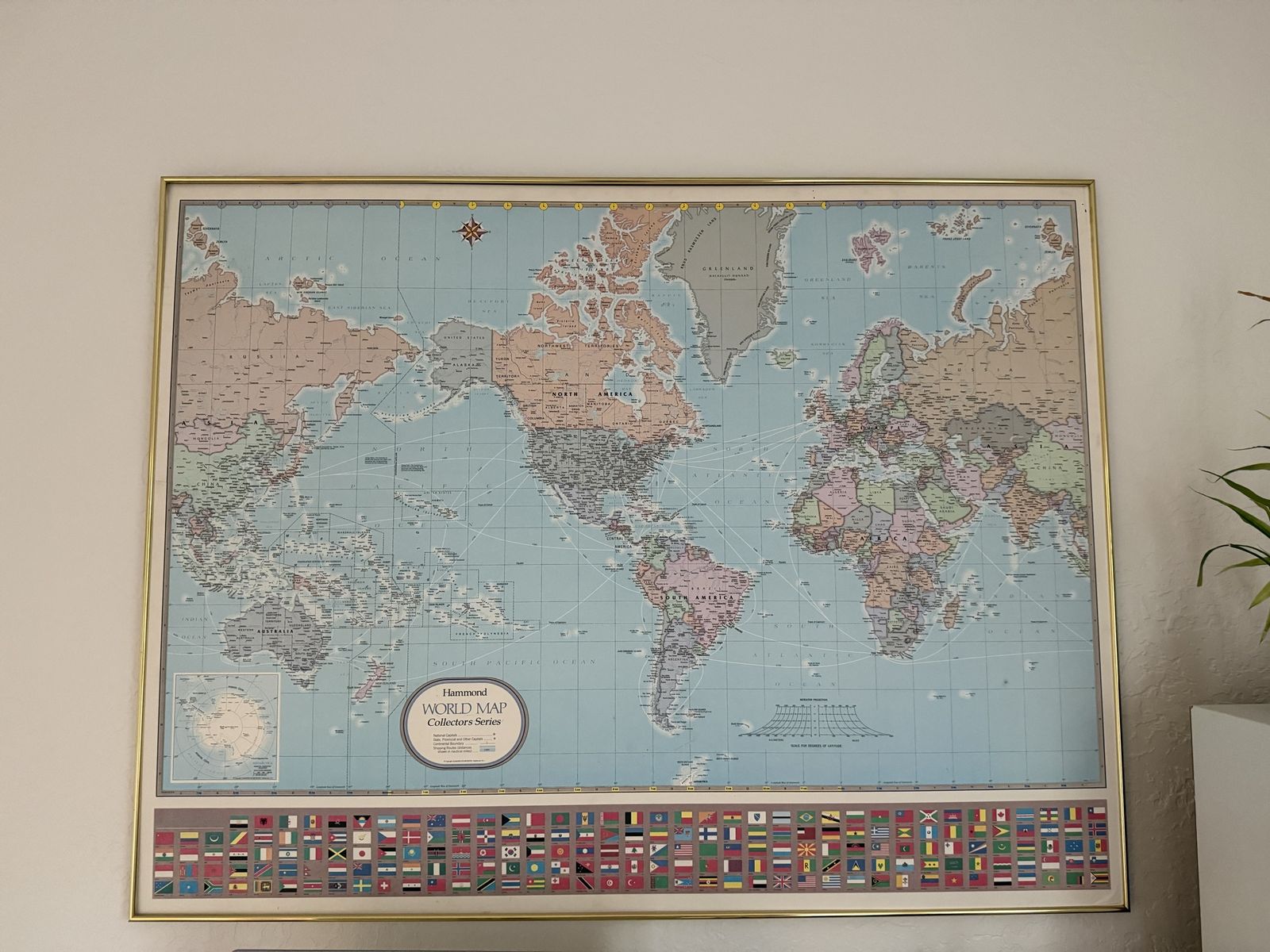 World Map Framed Poster