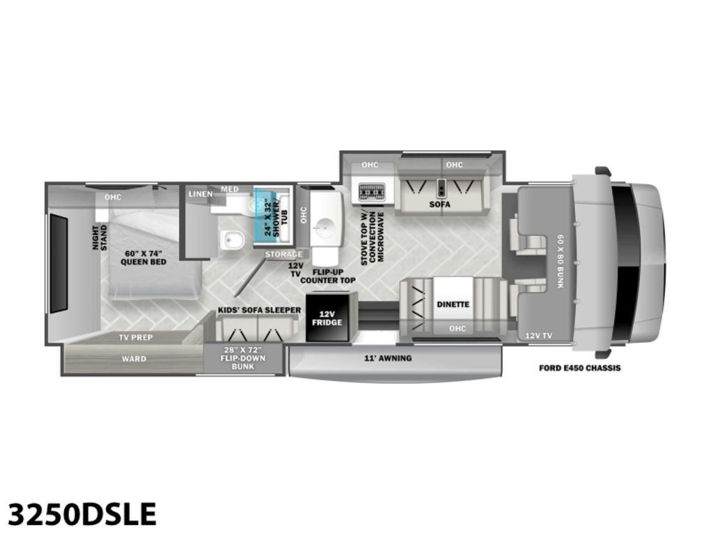 2023 Forest River Sunseeker LE Series Ford Chassis 3250DSLE