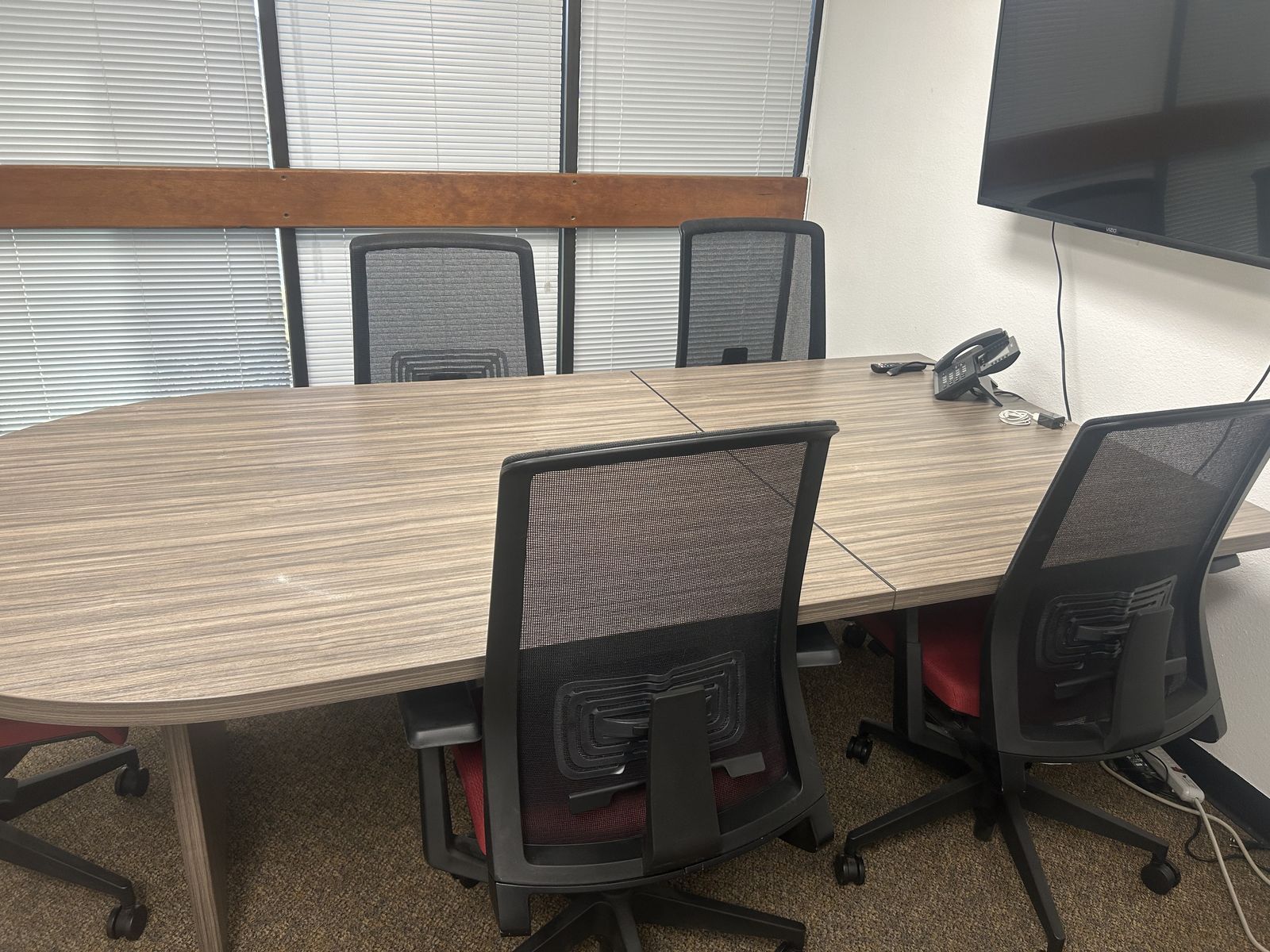 Conference Room Wall Table and Chairs