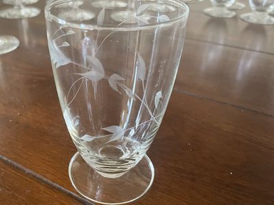 11 1950s Sevron Moonglow Juice Glasses