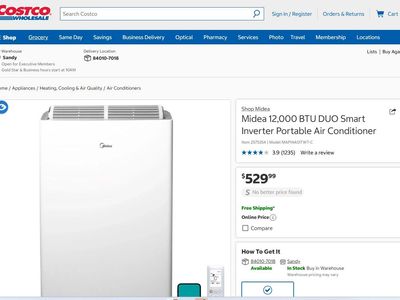 Midea Duo 12,000 BTU Portable AC