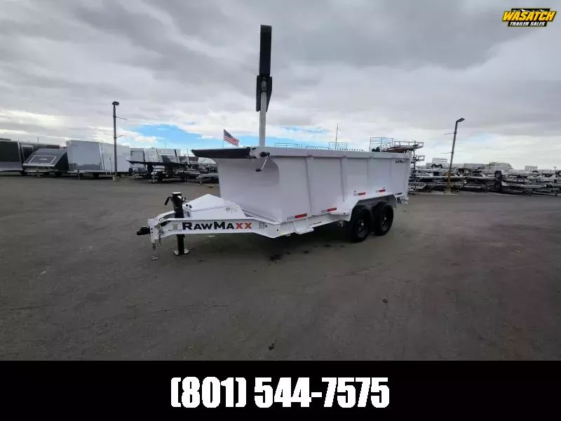 2026 RawMaxx 7X14' LPX with 44 Side Dump Trailer"