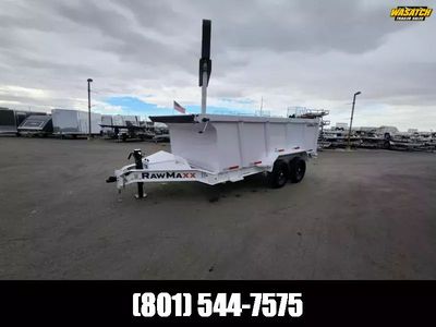2026 RawMaxx 7X14' LPX with 44 Side Dump Trailer"