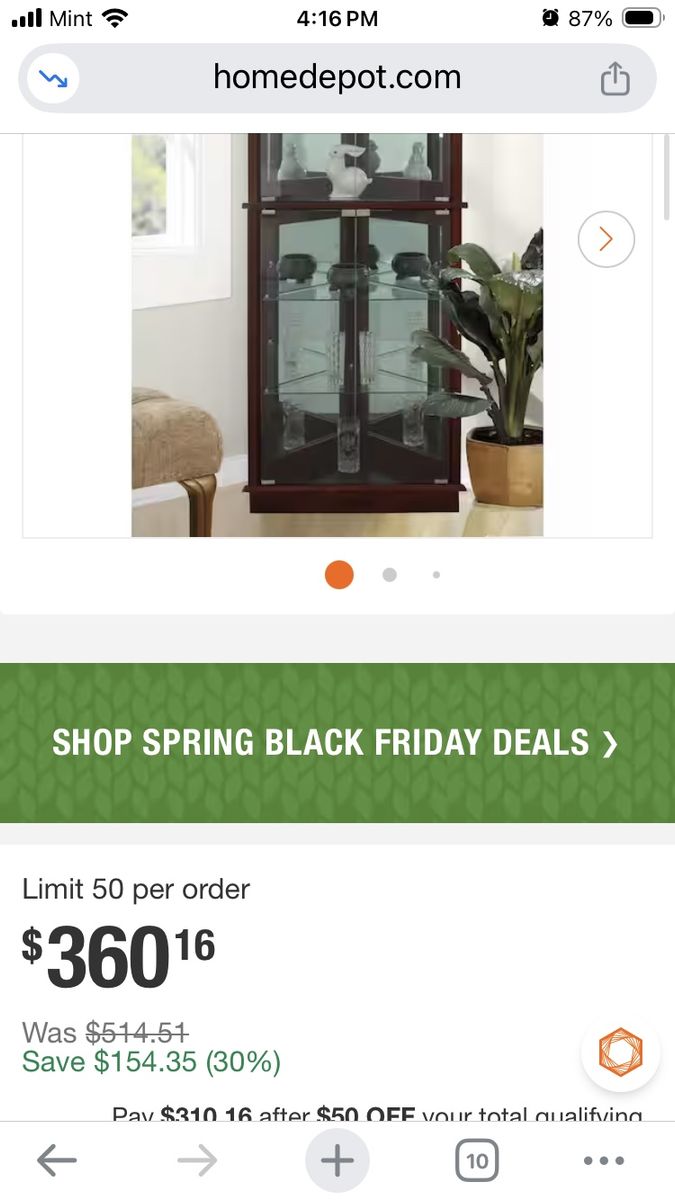 Brand new in box Floor Standing Walnut  cabinet