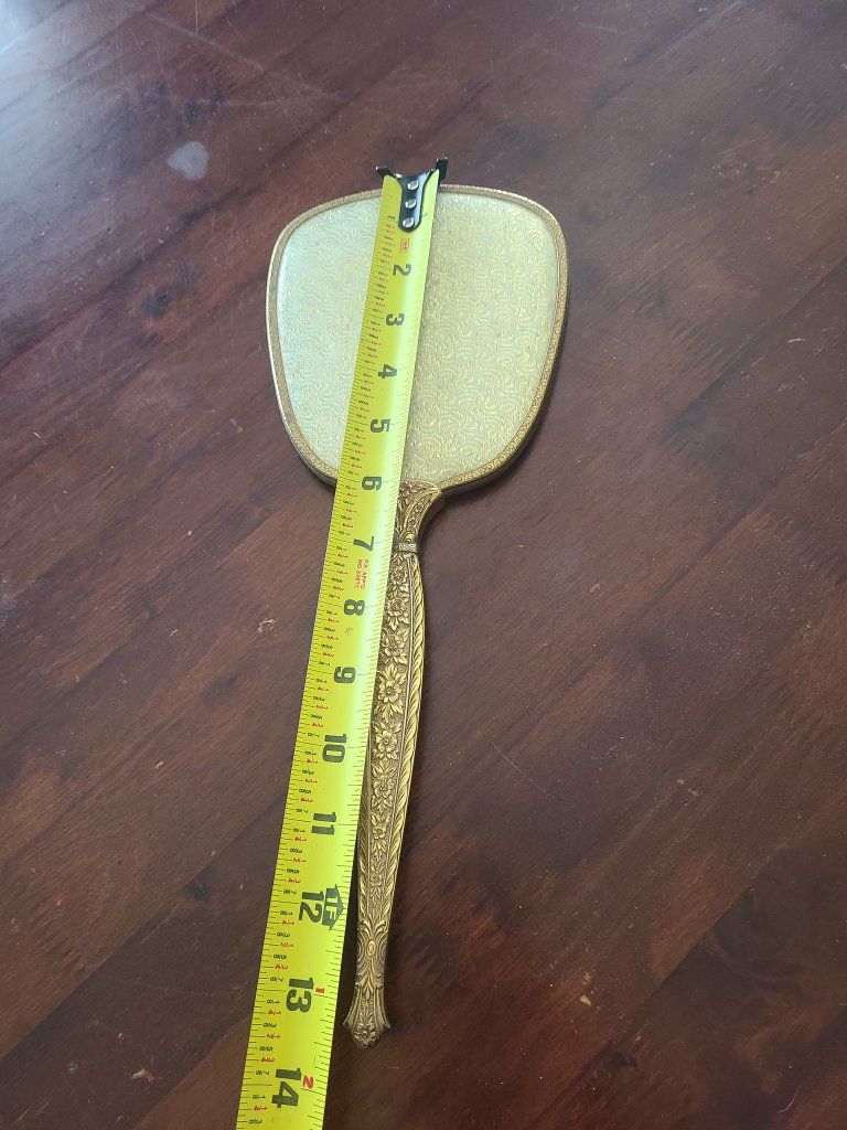 vintage hand vanity mirror