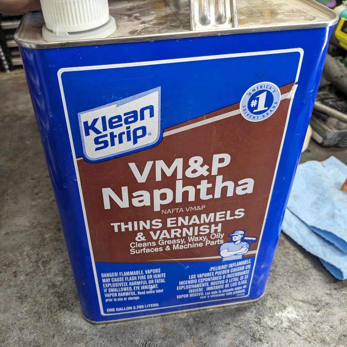 Full gallon VM&P Naptha paint thinner zippo fluid