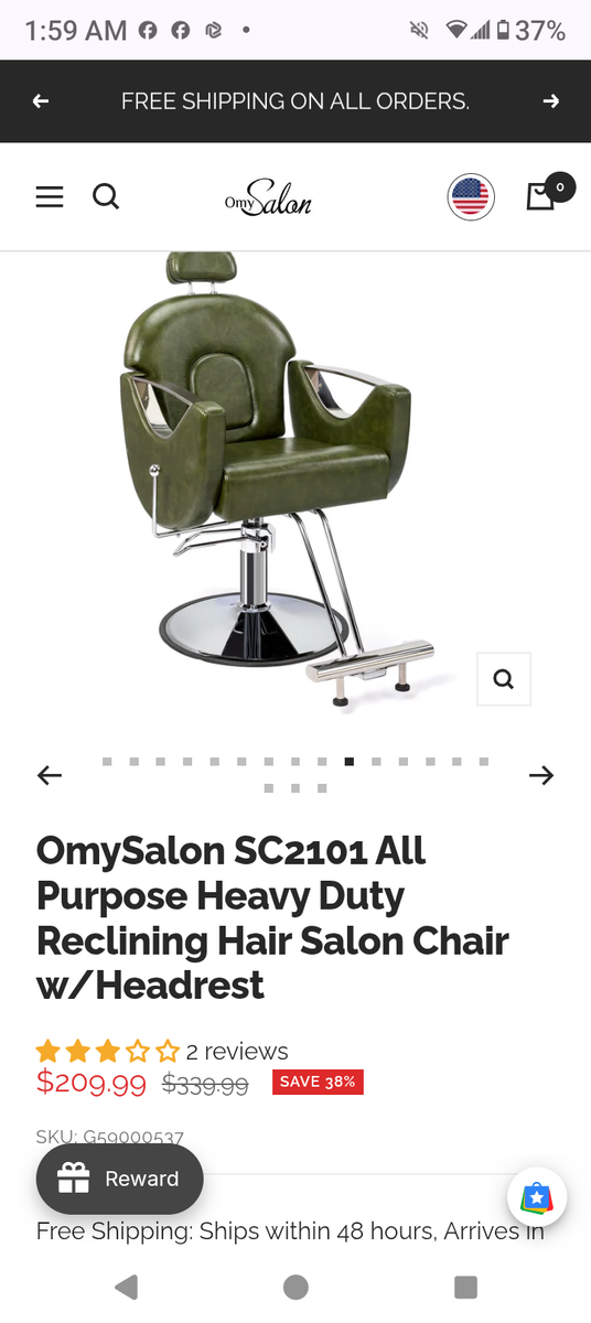 Brand New Barbershop Chair