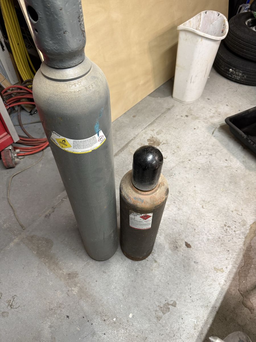 Oxygen Acetylene Torch Setup