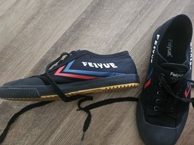 Feiyue Classic Black Canvas Martial Arts Shoes Men's Size 7