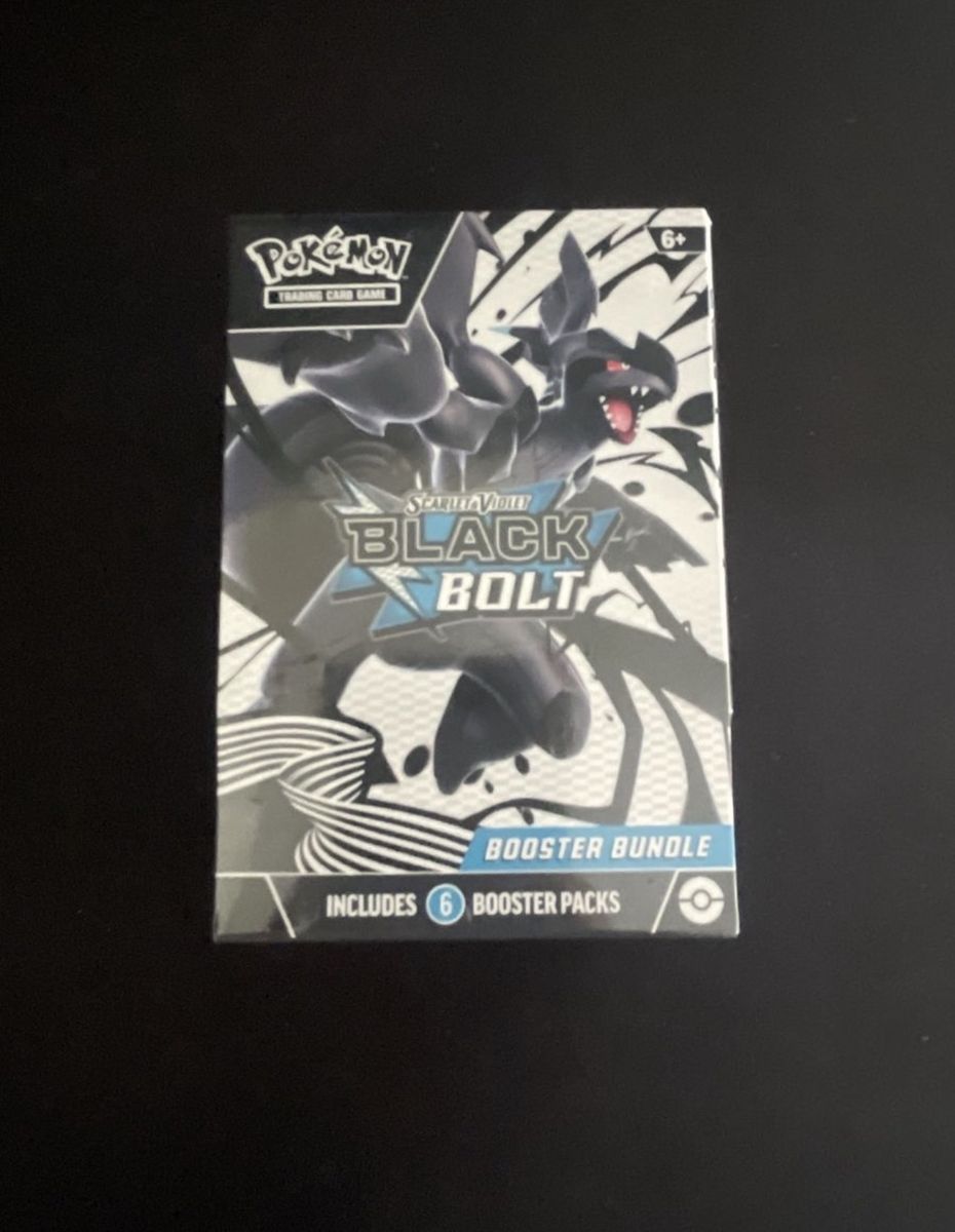 Pokemon Scarlet & Violet Black Bolt Booster Bundle (6 Packs) TCG Factory Sealed
