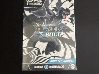 Pokemon Scarlet & Violet Black Bolt Booster Bundle (6 Packs) TCG Factory Sealed
