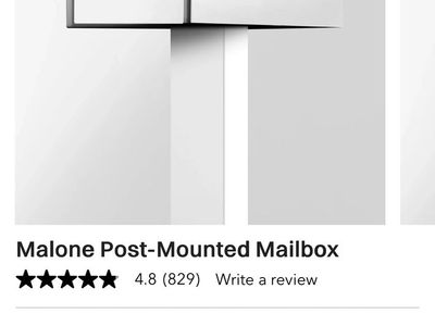 Malone Post and Porch Mailbox with Post