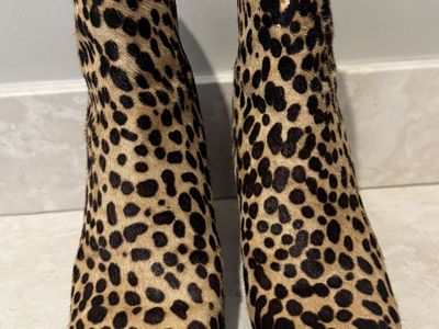 Leopard Booties Size 6