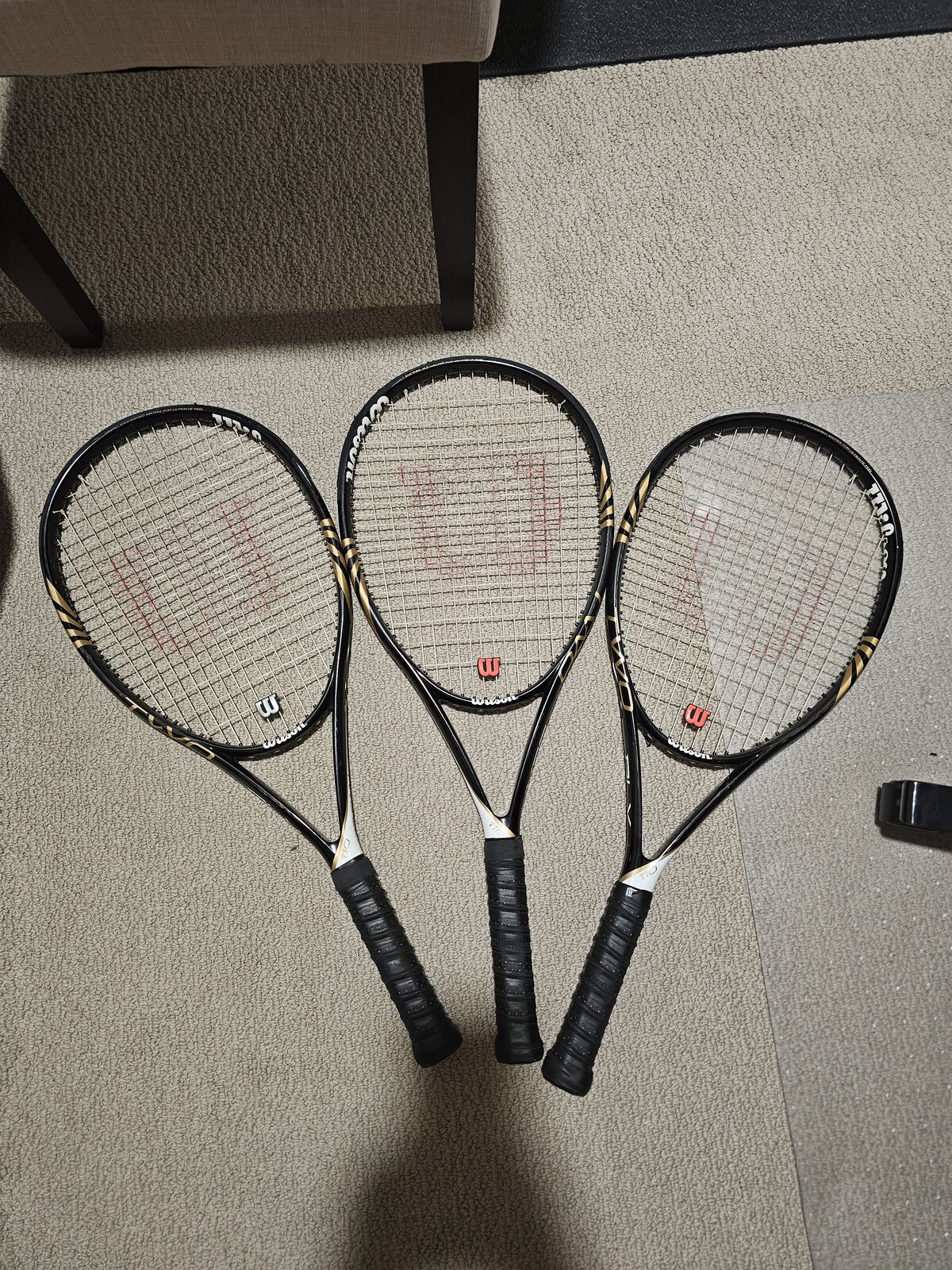 Wilson 110 Two BLX Tennis Rackets + Wilson Bag