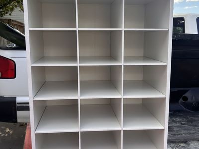 15-cubby Wood Storage Organizer