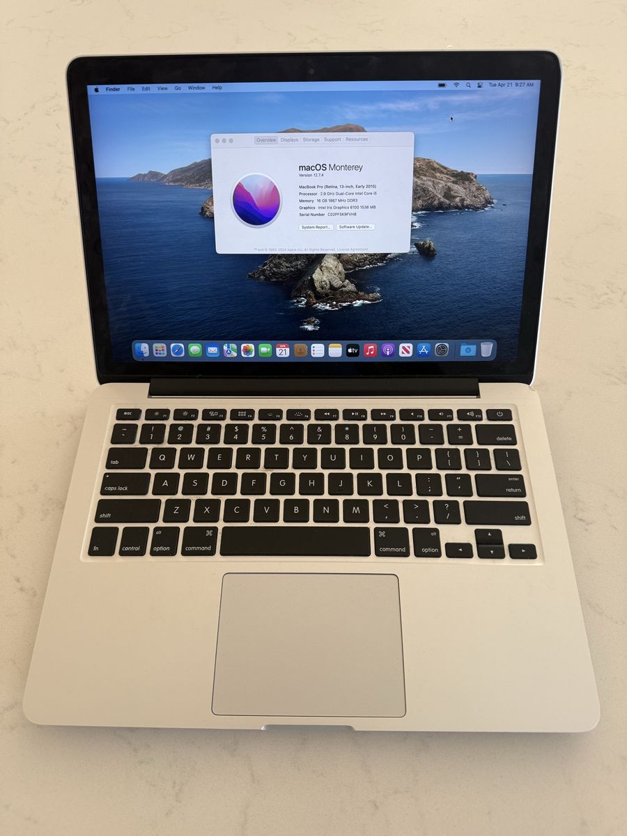 MacBook Pro 13” Retina (2015) - 16GB RAM / 1 TB SD - Like New