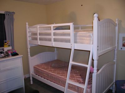 Twin Over Twin White Bunk Bed