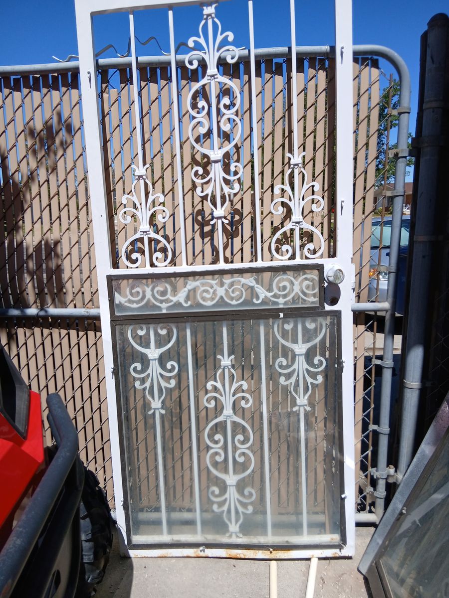 Two security doors 32 " and 36 "