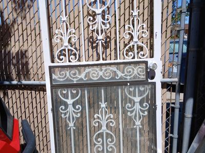 Two security doors 32 " and 36 "