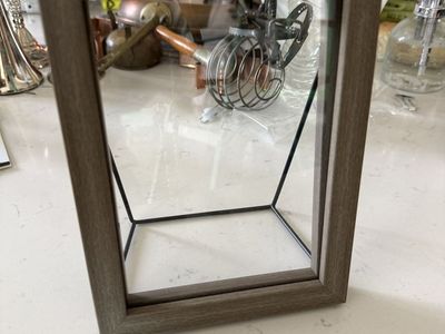 Rustic Wood & Metal Display Frame 5x7 Modern Home Decor Picture Holder