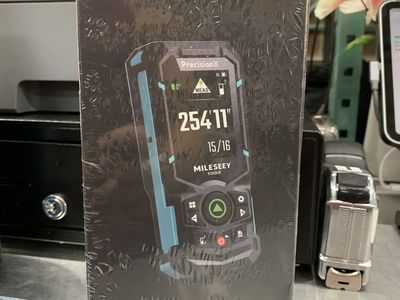 MILESEEY S50 400 ft. Laser Distance Measuring Tool, Indoor/Outdoor with P2P, Side-Laser Alignment, 2.4 in. IPS Backlit Display