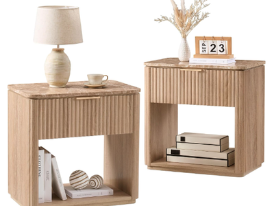 fluted night stands