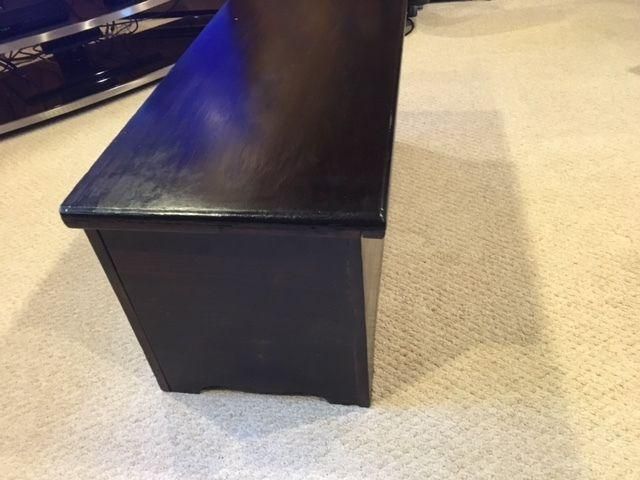 Black Wood Hope Chest