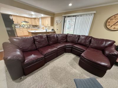 Genuine Leather sectional