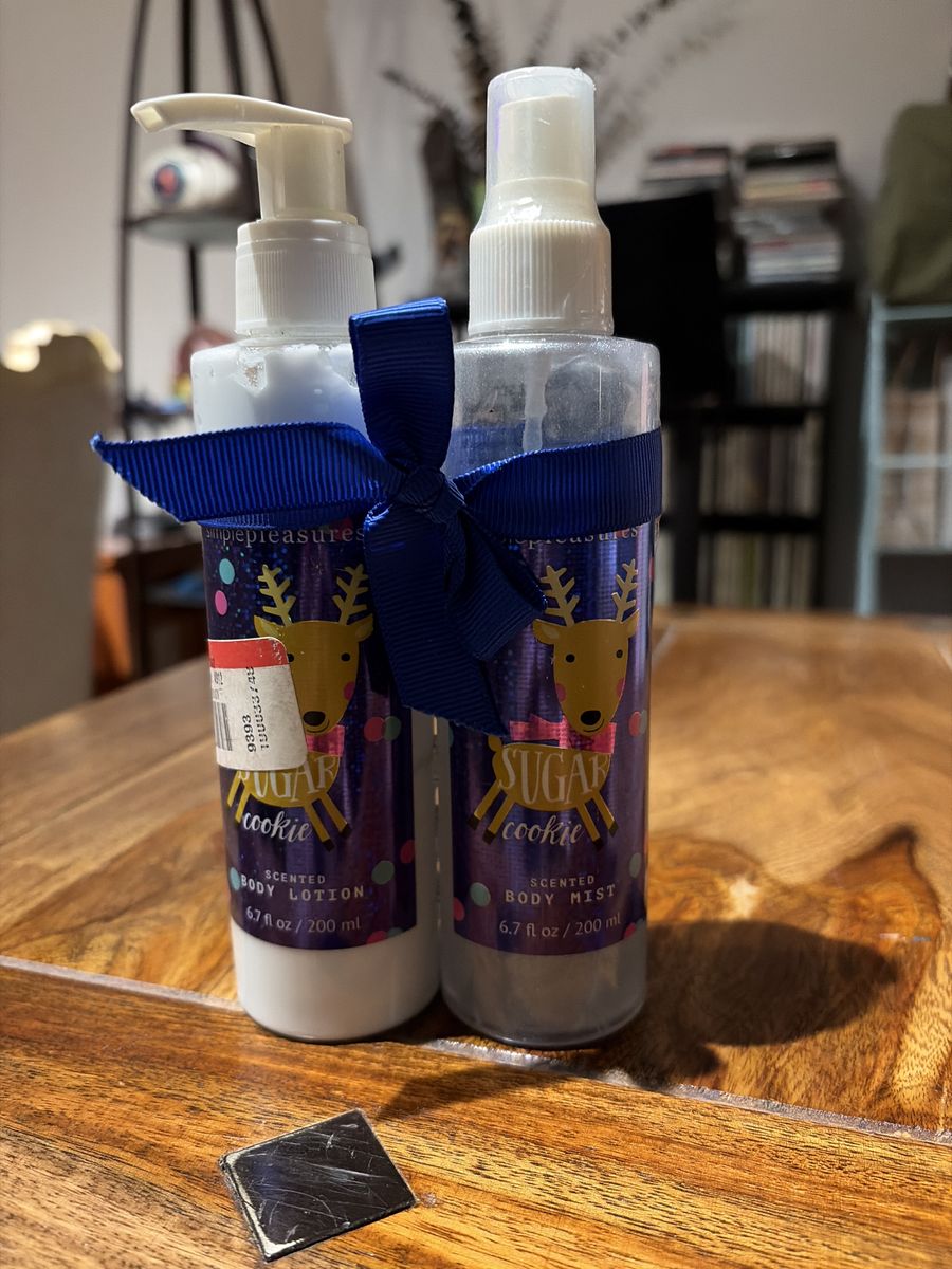 Simple Pleasures Sugar Cookie Scented Body Lotion & Mist Set, 6.7 fl oz each
