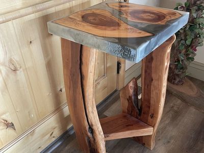 Epoxy end table