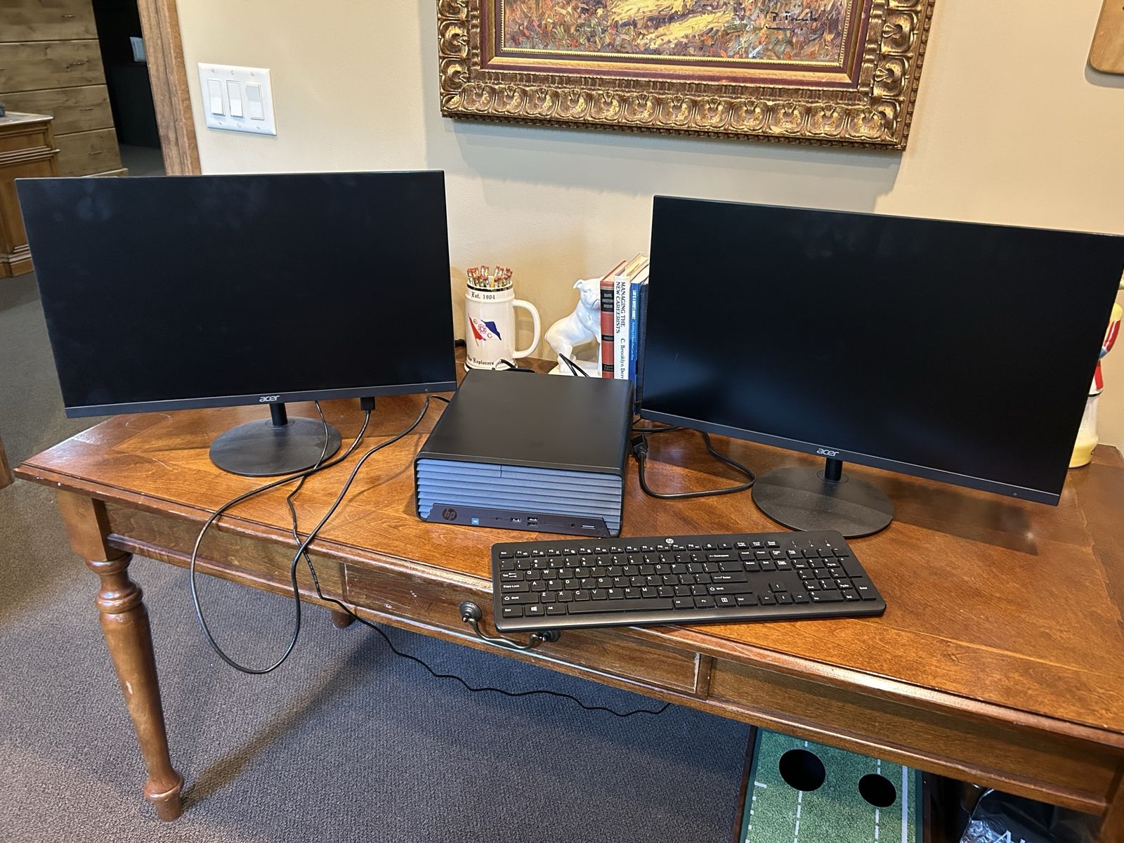 HP ProDesk 400 Desktop + Monitors