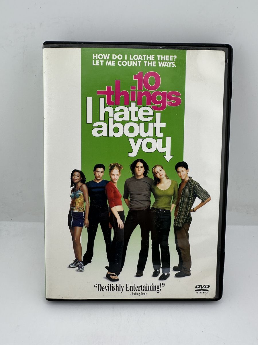10 Things I Hate About You DVD Heath Ledger Julia Stiles Teen Comedy
