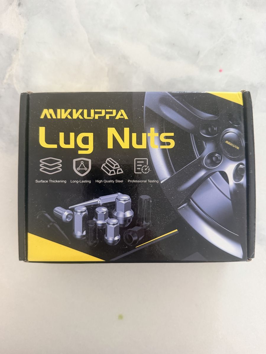 MIKKUPPA Steel Automotive Wheel Lug Nuts Set of 20 with Box and Manual
