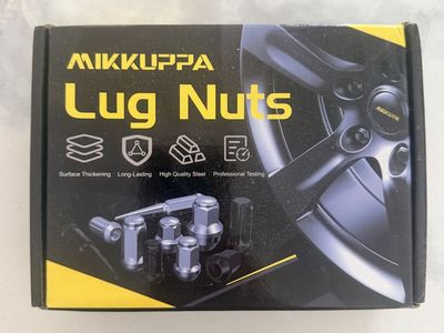 MIKKUPPA Steel Automotive Wheel Lug Nuts Set of 20 with Box and Manual
