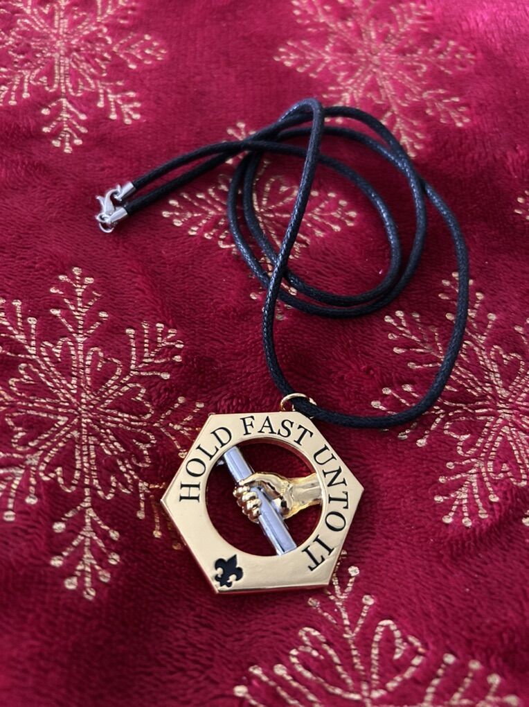 LDS Hold To The Rod BSA Necklace Boy Scouts