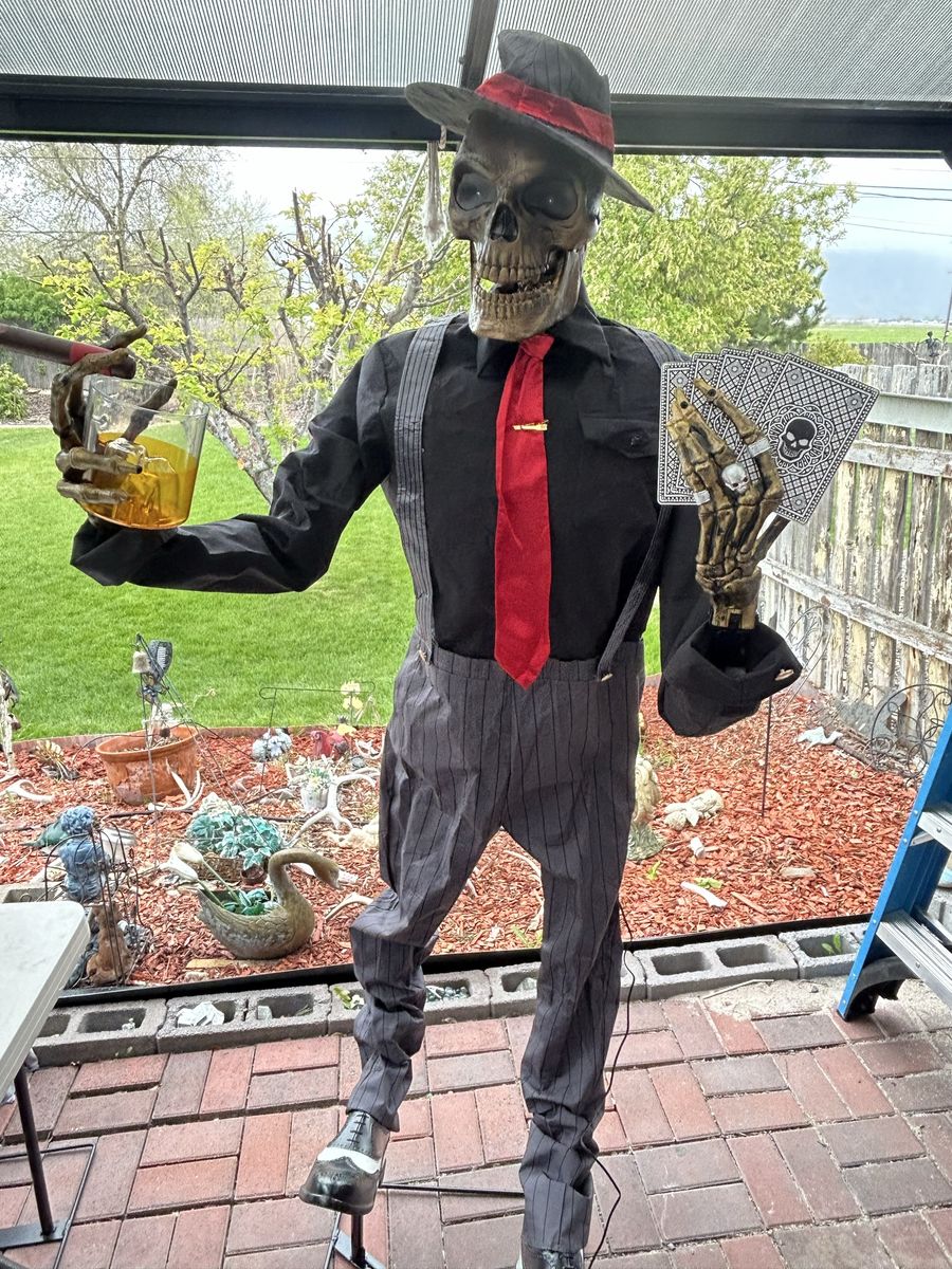 Animated 6.5ft Jack of Spades LED Motion Halloween